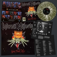 Back View : Infernal Majesty - NONE SHALL DEFY (GREEN / WHITE SPLATTER) (LP) - High Roller Records / HRR 521LP4S