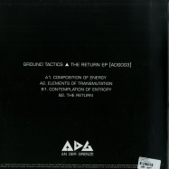 Back View : Ground Tactics - THE RETURN EP - An Der Grenze / ADG003