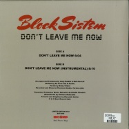 Back View : Block Sistem - DONT LEAVE ME NOW - Best Record Italy / BST-X050