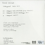 Back View : Ronald Christoph - UNDERGROUND LIMBO 2013 (OLIVER $ & N.OHRMANN,  RENE BOURGEOIS REMIXES) - Evamore / EMM004
