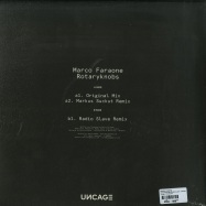 Back View : Marco Faraone - ROTARYKNOBS (RADIO SLAVE / MARKUS SUCKUT RMXS) - Uncage / UNCAGE001