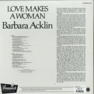 Back View : Barbara Acklin - LOVE MAKES A WOMAN (180G LP) - Demon Records / DEMREC384