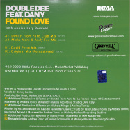 Back View : Double Dee feat. Dany - FOUND LOVE (30TH ANNIVERSARY REMIXES / COLOURED GREEN VINYL) - Irma Records / ICP350GREEN