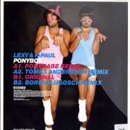 Back View : Lexy & K-Paul - PONYBOY - Music is Music / MIM02
