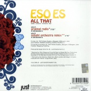 Back View : Eso Es - ALL THAT - Just Italy / jev002