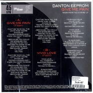 Back View : Danton Eeprom - GIVE ME PAIN (RED COLOURED 7 INCH VINYL) - Infine Music / if2018