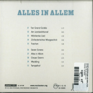 Back View : Einstuerzende Neubauten - ALLES IN ALLEM (CD) - Potomak / 05195992