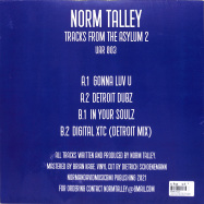 Back View : Norm Talley - TRACKS FROM THE ASYLUM 2 - Upstairs Asylum Recordings / UAR003