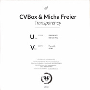 Back View : CVBox & Micha Freier - TRANSPARENCY - Uncanny Valley / UV026