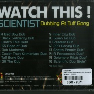 Back View : Scientist - WATCH THIS DUBBING AT TUFF GONG (CD) - Jamaican / JRCD058
