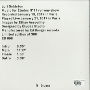 Back View : Lori Goldston - MUSIC FOR ETUDES NO 11 (VINYL ONLY) - Ed Banger Etudes / ED098