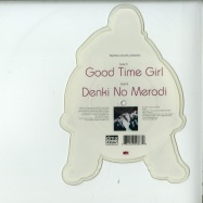 Back View : DMX Krew - GOOD TIME GIRL / DENKI NO MERODI (CUSTOM SHAPE PIC 7 INCH) - Rephlex / CAT086