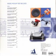 Back View : Various - MUSIC-PICKUP TEST RECORD (180 G) (LP) - Clearaudio / 401516683033