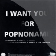 Back View : Popnoname - I WANT YOU FOR - Firm 18