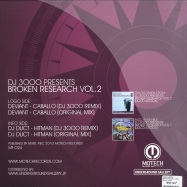 Back View : Deviant / DJ Duct - BROKEN RESEARCH 2 (DJ 3000 REMIXES) - Motech / mot024