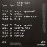 Back View : Claus Fovea - OPEN EYES SHUT (LP) - Lux Rec / LXRC48