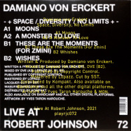 Back View : Damiano von Erckert - SPACE DIVERSITY NO LIMITS - Live at Robert Johnson / Playrjc 072