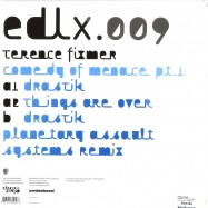 Back View : Terence Fixmer - COMEDY OF MENACE PART 1 - Electric Deluxe / EDLX009