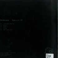 Back View : Mcgregor - REALITY EP - Depth Over Distance / DOD222