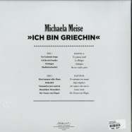 Back View : Michaela Meise - ICH BIN GRIECHIN (LP) - Martin Hossbach / 12BACH8