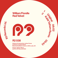 Back View : William Florelle - RED VELVET (INCL. KAIDI TATHAM + KARIZMA + ATO AYERRA RMXS) (RED VINYL) - R2 Records / R2038