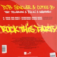 Back View : Bob Sinclar & Cutee B - ROCK THIS PARTY (EVERYBODY DANCE NOW) - Hedonism / Hedo020