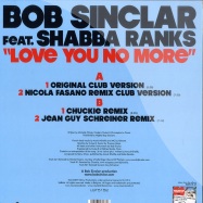 Back View : Bob Sinclar feat. Shabba Ranks - LOVE YOU NO MORE - Legato / LGT5152