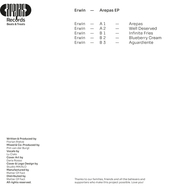 Back View : Erwin - AREPAS EP - Arepas Records / AREPAS001