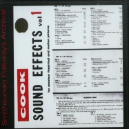 Front View : Sound Effects - VOL. 1 - SOUND EFFECTS (CD) - Smithsonian Folkways / Cook10001 / 6330797