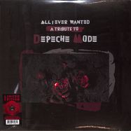 Front View : Depeche Mode / Various - ALL I EVER WANTED-TRIBUTE TO DEPECHE MODE (red marbled LP) - Cleopatra / CLOLP3496