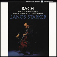 Front View : Janos Starker - BACH-CELLO SUITEN 2 & 5 - Mercury Classics / 002894852604