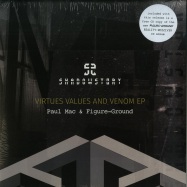 Front View : Paul Mac & Figure-Ground - VIRTUES, VALUES & VENOM EP (INC FREE CD) - Shadow Story / SS007