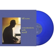 Front View : Bill Evans - CONVERSATIONS WITH MYSELF (BLUE VINYL) (LP) - Second Records / 00159785