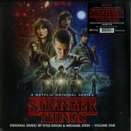 Front View : Kyle Dixon & Michael Stein - STRANGER THINGS - VOLUME ONE O.S.T. (RED / BLUE SPLIT-COLOURED 2X12 LP) - Invada Records / INV176LP / 39141311