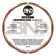 Front View : Jovonn - HESPERIA SOUL (REMIXES) - Body N Deep / BND006