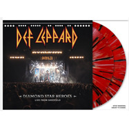Front View : Def Leppard - DIAMOND STAR HEROES LIVE FROM SHEFFIELD (LTD. BLACK, RED & WHITE SPLATTER 2LP) - Mercury / 7826043
