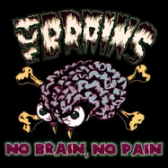 Front View : The Brains - NO BRAIN, NO PAIN PURPLE / GREEN HAZE SPLATTER (LP) - Cleopatra Records / 889466395017