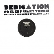 Front View : Radio Slave - NO SLEEP PART THREE - DEDICATION (SOUND CHANNEL REMIX) - Rekids / RKDS0016