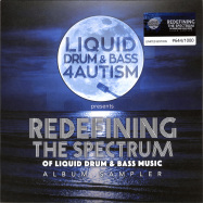 Front View : Various Artists - REDEFINING THE SPECTRUM - ALBUM SAMPLER (BLUE VINYL) - Liquid Drum & Bass 4 Autism / LDNB4A001V