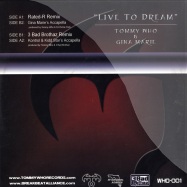 Front View : Tommy Who - LIVE TO DREAM - WHO001