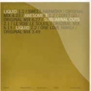 Front View : Liquid / Awesome / Subliminal Cuts - SWEET HARMONY - Simply Vinyl / s12dj104