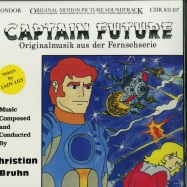 Front View : Christian Bruhn - CAPTAIN FUTURE O.S.T. (GOLDEN LP + POSTER) - Private / 369.024