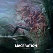 Front View : Maceration - IT NEVER ENDS (LP) (- WEISS -) - Target Records / 1187335