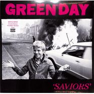 Front View : Green Day - SAVIORS (ltd Indie Pink-black marbled LP) - Reprise Records / 93624866183_indie