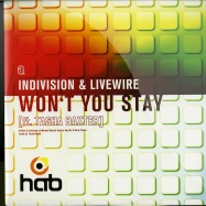 Front View : Indivision & Livewire - WON T YOU STAY FEAT. TASHA BAXTER - Have A Break / hab032
