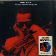 Front View : Miles Davis - ROUND ABOUT MIDNIGHT (LTD BLUE 180G LP) - Waxtime in Color / 950667 / 8818386