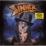Front View : Sinner - BROTHERHOOD (CLEAR / WHITE / BLACK MARBLED) (2LP) - Atomic Fire Records / 425198170164