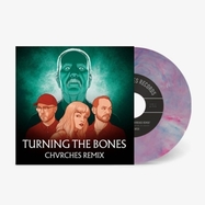 Front View : John Carpenter / Chvrches - GOOD GIRLS / TURNING THE BONES (blue & pink marbled 7-INCH) - Sacred Bones / SBRC2901