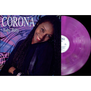 Front View : Corona - BABY BABY (PURPLE MARBLED VINYL) - Dance On The Beat / DOTB-38