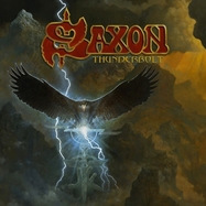Front View : Saxon - THUNDERBOLT (LP) (RED VINYL) - Silver Lining / 9029692728